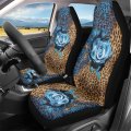 For U Designs Universal Auto Accessories Front Seat Protector Bucket Covers Most Cars Suv Trucks Van Blue Rose And Leopard