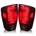 Winjet Wj20-0466-05 2016-2017 Toyota Tacoma Led Glow Bar Tail Light Set Black Smoked Tinted 