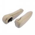 X Autohaux Pair Car Front Seat Armrest Cover Microfiber Leather Beige For Toyota Sienna 2005-2010