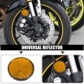 10 Pcs Round Stick-on Safety Spoke Reflective Self Adhesive Reflector For Gate Posts Cars Trailer Motorcycle Trucks Boat