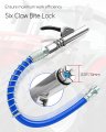 Augrex 1 8 Npt Grease Gun Coupler Adapter With 12 Spring Flex Hose Lube High Pressure 10000psi Quick Release 6-jaw Bite Lock