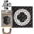 Niche Rear Right Brake Rotor Caliper Pad Kit For Polaris Ranger 500 800 Ace 570