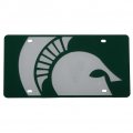 Michigan State Spartans Full Color Mega Inlay License Plate 