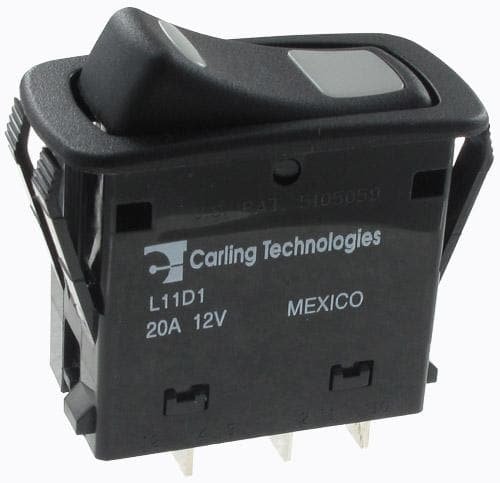 Illuminated Rocker Switches Sp On-none-off 20a 12v