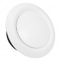 5 9inch Ventilation Ducting Cover Abs Adjustable Soffit Vent Round Ceiling Diffuser For Exhaust Fan Inline Duct Bathroom 