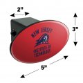 New Jersey Institute Of Technology Highlanders Logo Oval Tow Hitch Cover Trailer Plug Insert 2