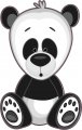 Stickertalk Panda Vinyl Sticker 5in X 8in 127mm 203 2mm 