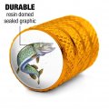 Northern Pike Fishing 3 Valve Stem Caps For Tire Rim Wheel Aluminum Yellow