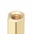 Uxcell 50pcs M3 8 6mm Female Male Thread Brass Hex Standoff Spacer Screws Pcb Pillar