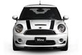 The Pixel Hut Gs00183 Black With White Border Hood Stripes For Mini Cooper And S R50 Series 2002 2006 