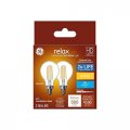 Ge Relax 2-pack 60 W Equivalent Dimmable Soft White A15 Led Light Fixture Bulbs Candelabra