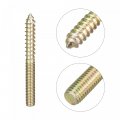 Uxcell M5x50mm Hanger Bolts 120pcs Double Ended Thread Dowel Screws For Wood Furniture