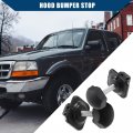 Hihaha 1l5z-16758-aa Hood Bumper Stop Ford For Ranger 1998-2011 Hood Buffer Durable Rubber 2 Pcs Black