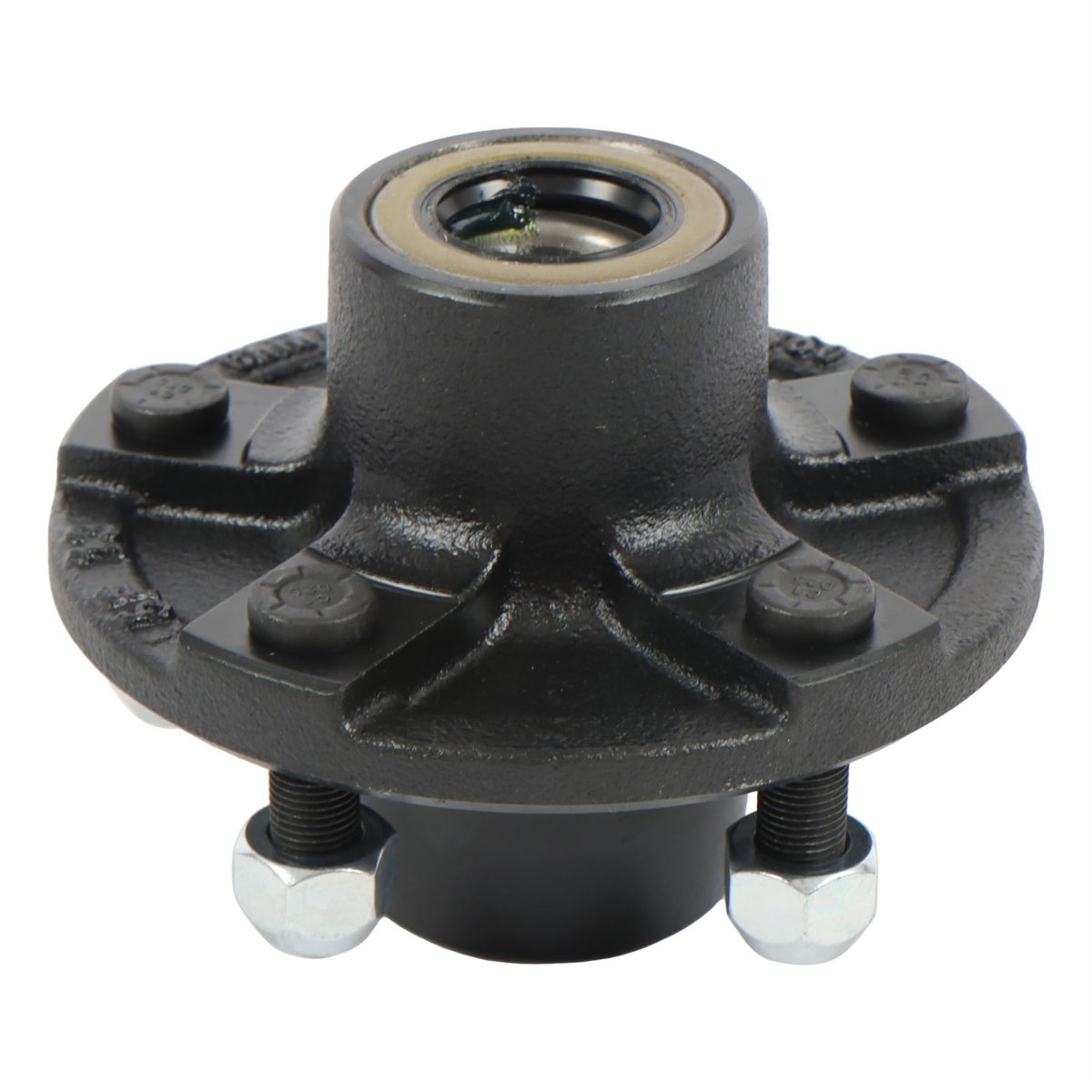 Pre Assembled 5 On 4 In Trailer Hub With Bearing Kit For 2000 Lbs 1 16 Spindle Stainless Steel Wheel Set Oil Seal And Dust
