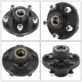 Pre Assembled 5 On 4 In Trailer Hub With Bearing Kit For 2000 Lbs 1 16 Spindle Stainless Steel Wheel Set Oil Seal And Dust