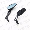 Httmt Mt400-010 Hdbolt- Black Aluminum Motorcycle Rear View Side Mirrors Compatible With H-d Crusier Chopper Bike