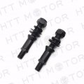 Httmt Mt400-010 Hdbolt- Black Aluminum Motorcycle Rear View Side Mirrors Compatible With H-d Crusier Chopper Bike