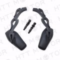 Httmt Mt400-010 Hdbolt- Black Aluminum Motorcycle Rear View Side Mirrors Compatible With H-d Crusier Chopper Bike