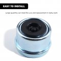 Gift2u 4 Pcs Trailer Axle Dust Cap Cup Grease Cover 8 Rubber Plugs For Dexter Ez Lube Camper 1 98