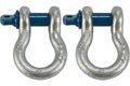 Temco 2 Lot 1 D Ring Bow Shackle Screw Pin Clevis Rigging Jeep Towing Ton 