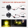 Lx-light 60w Amber 4 Inch Led Fog Lights Front Bumper Replacements Lamps For 2007-2018 Wrangler Jk Unlimited