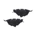 Front Bumper Cover Bracket Pair For Dodge Charger 2015 2022 Driver And Passenger Side Outer Abs Plastic Replaces Ch1042112 