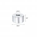 Uxcell 5pcs Aluminum Spacer 1 4 Bore X 3 Od 8 Length Screw Standoff Bushing Plain Round Metal For Id Screws Bolts And Rods