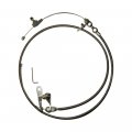 Jem Jules Performance Stainless Braided Kick Down Cable Transmission Detent Kickdown For Ford C6 Trans C-6 