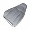 Secosautoparts Driver Or Passenger Side Bottom Top Lean Back Replacement Leather Seat Cover Light Pewter Gray Compatible With