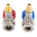 Keenso Quick Connect Hose Fittings Brass R134a Coupler Set Effortless Onehanded Operation For Automotive Air Conditioning 