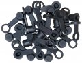 25 Pack Brake Bleeder Screw Caps Grease Zerk Fitting Cap Rubber Dust Cover With Keeper 