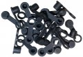 25 Pack Brake Bleeder Screw Caps Grease Zerk Fitting Cap Rubber Dust Cover With Keeper