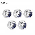 Uxcell M8 X 250mm Fully Threaded Rod Right Hand W 1 25mm Nylon Insert Hex Lock Nuts Kit