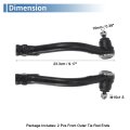 2pcs Front Outer Tie Rod Ends Kit Suspension Steering End For Hyundai Azera Sonata Drag Link No 568203k000 568203k510