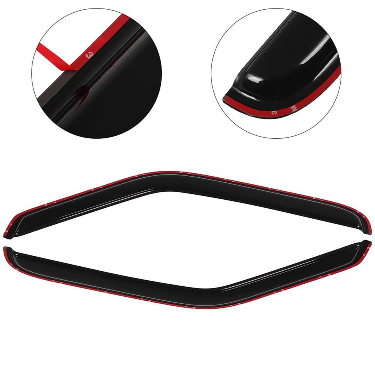 Outside Mount Window Wind Deflectors Replacement For 1993-2011d For Ranger Visors Rain Guard 2pieces