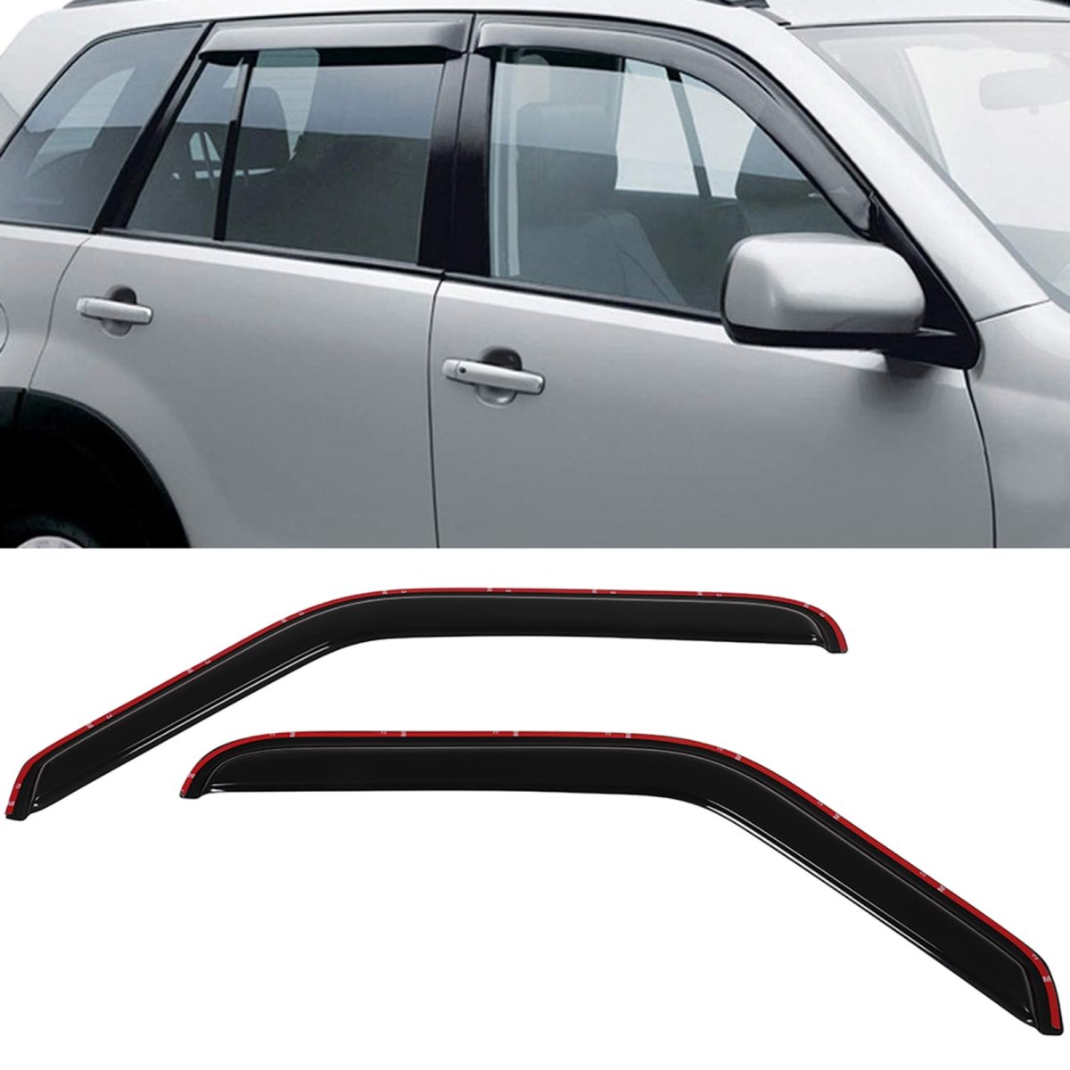 Outside Mount Window Wind Deflectors Replacement For 1993-2011d For Ranger Visors Rain Guard 2pieces