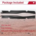 Hecasa Side Skirt Rocker Panels For 2014-2019 Corvette C7 Base Models Only Extension Plastic Matte Black