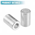 Uxcell 2pcs Car Aluminum Cylindrical Air Conditioner Pipe Joint Fitting Sleeve 12mm 19mm Hole Dia