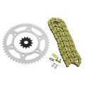 Fits Honda Cr250r 250 R Yellow O Ring Chain And Sprocket 13 48 112l 