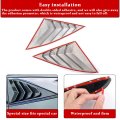 Xyhgm For Hyundai Tucson 2023 2022 Window Louvers Rear Side Air Vent Scoop Shades Cover Blinds Trim Exterior Accessories 2pcs
