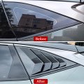 Xyhgm For Hyundai Tucson 2023 2022 Window Louvers Rear Side Air Vent Scoop Shades Cover Blinds Trim Exterior Accessories 2pcs