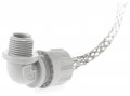 Woodhead 5535m Cable Strain Relief Grip Locknut Max-loc Cord Seal Right Angle Male Stainless Steel Mesh 1 2 Npt Thread Size 