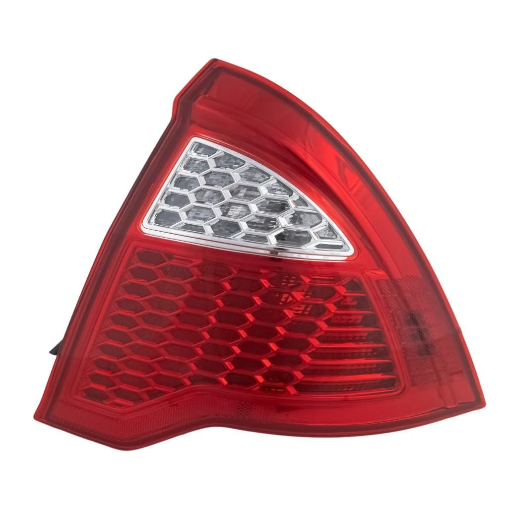 Ford Fusion 2010 2011 2012 Tail Light Passenger Side Clear And Red Lens Housing Replacement For Fo2819147 9e5z13404a