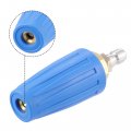 X Autohaux Car Auto 4000 Psi Universal Turbo Pressure Washer Nozzle Rotating 1 4 Quick Connector Blue Size 2 5