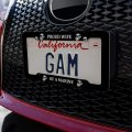 Proud Wife Of A Marine Usmc White Logo On Black Officially Licensed License Plate Tag Frame