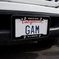 Proud Wife Of A Marine Usmc White Logo On Black Officially Licensed License Plate Tag Frame