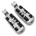 Httmt Mt216-060 Pa006x2 Pirate Skull Footpeg Compatible With V-star 1100 650 Custom Stryker V-max Virago Bolt