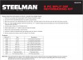 Steelman 9-piece Split Die Wheel Stud Repair Rethreading Kit Indexing Pins Steel Repairs Threads On Studs And Bolts Two Sockets
