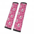 Dujiea Heart Cute Sugar Skulls Car Seat Belt Cover Shoulder Strap Pads For Adults And Children Soft Comfortable Seatbelt