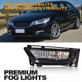 Fog Light Lamps Assembly For Honda Accord Sedan 2013-2015 Bumper Driving Lights Smoked Lens Driver Passenger Pair